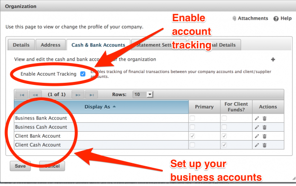 Enabling Account Tracking