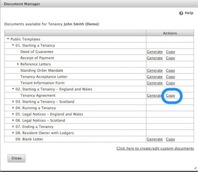 Document Management – Copy Public Template